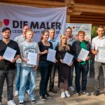 Der Vorstand der Malerinnung Ahrweiler gratulierte den JunggesellenInnen